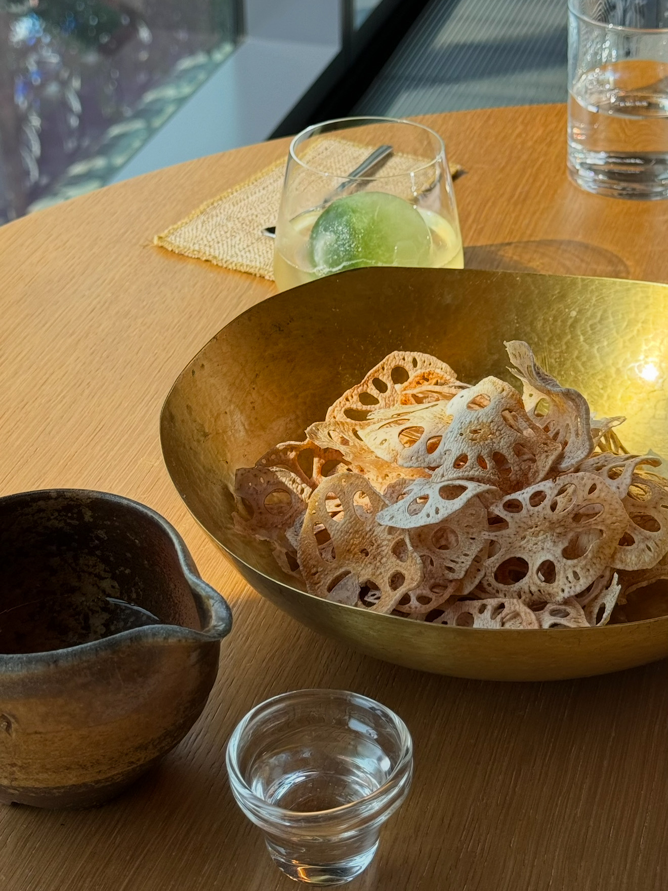 Lotus Root Chips w/ Soju