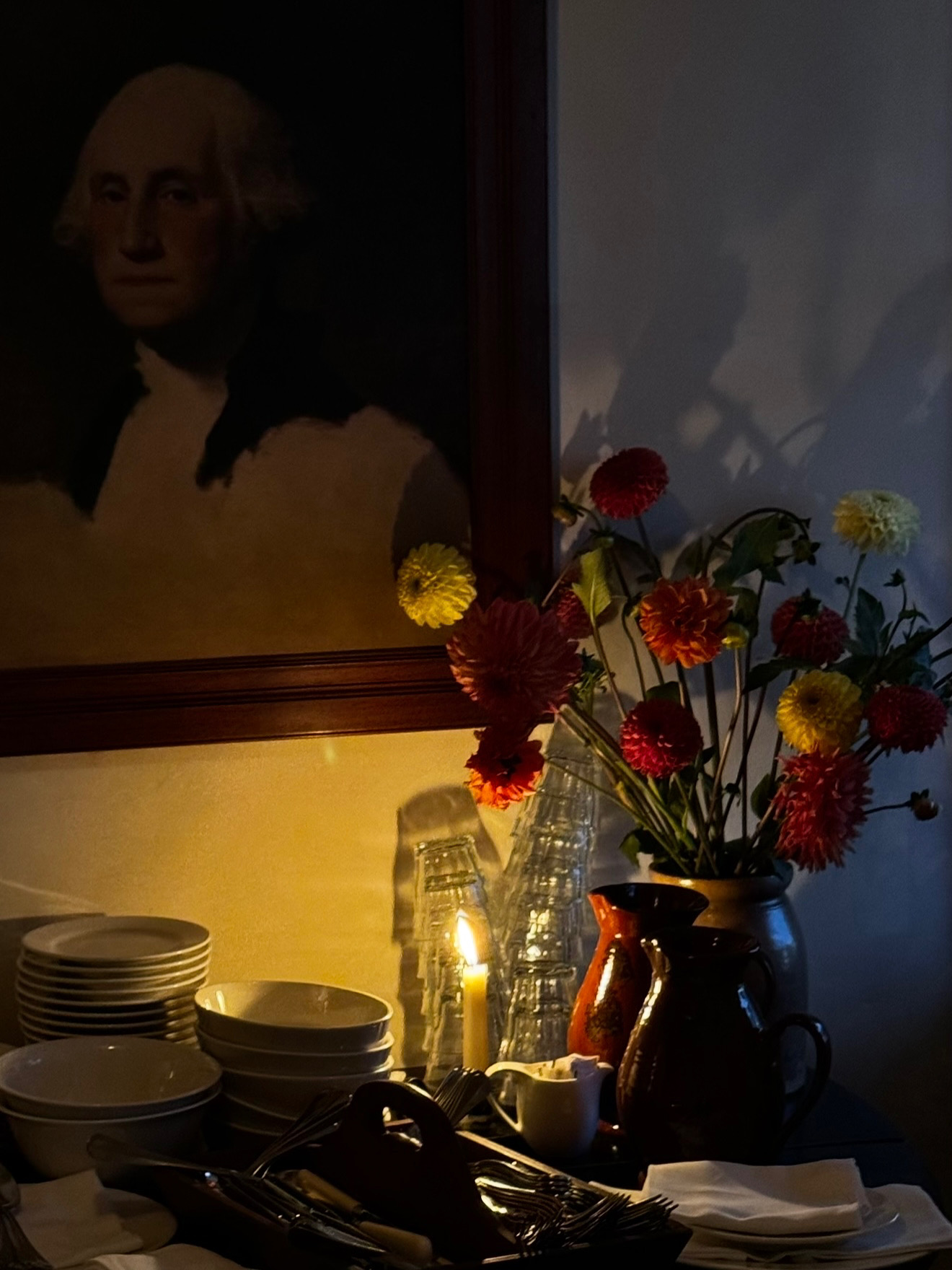 Dahlias.